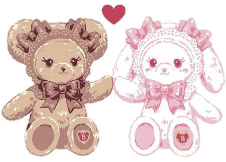 Two decorative teddy bears